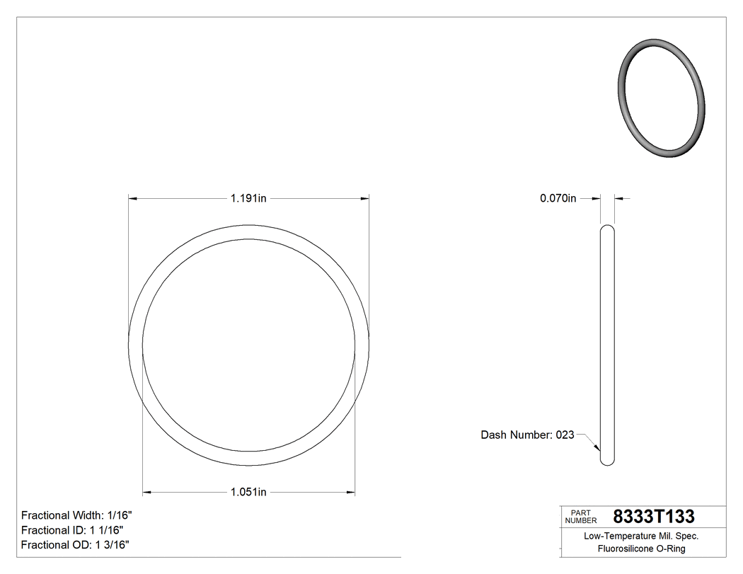 Technical drawing - 8333T133